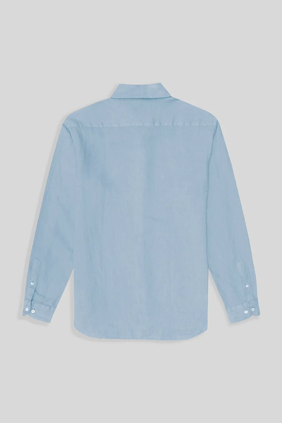 basic linen shirt ice blue