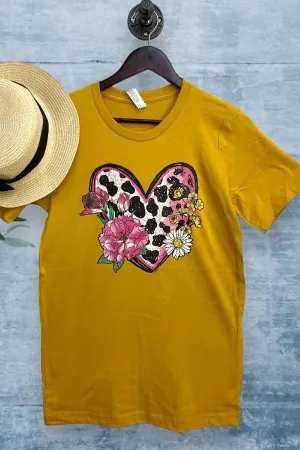 BC LEO HEART - MUSTARD