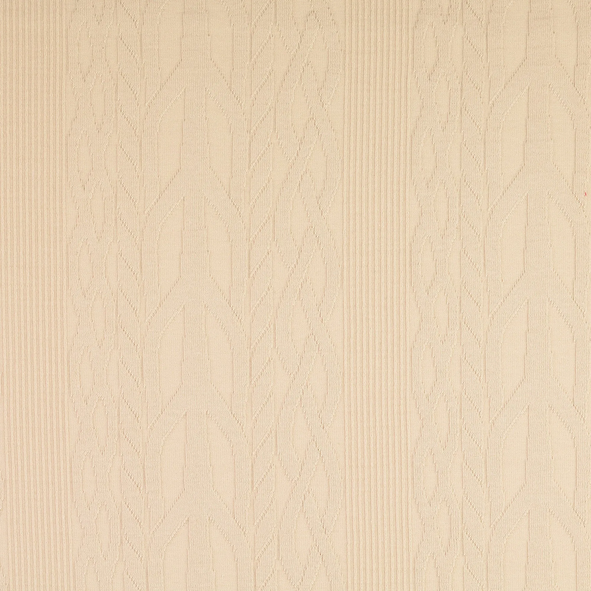 Cotton Cable Knit Fabric in Cream