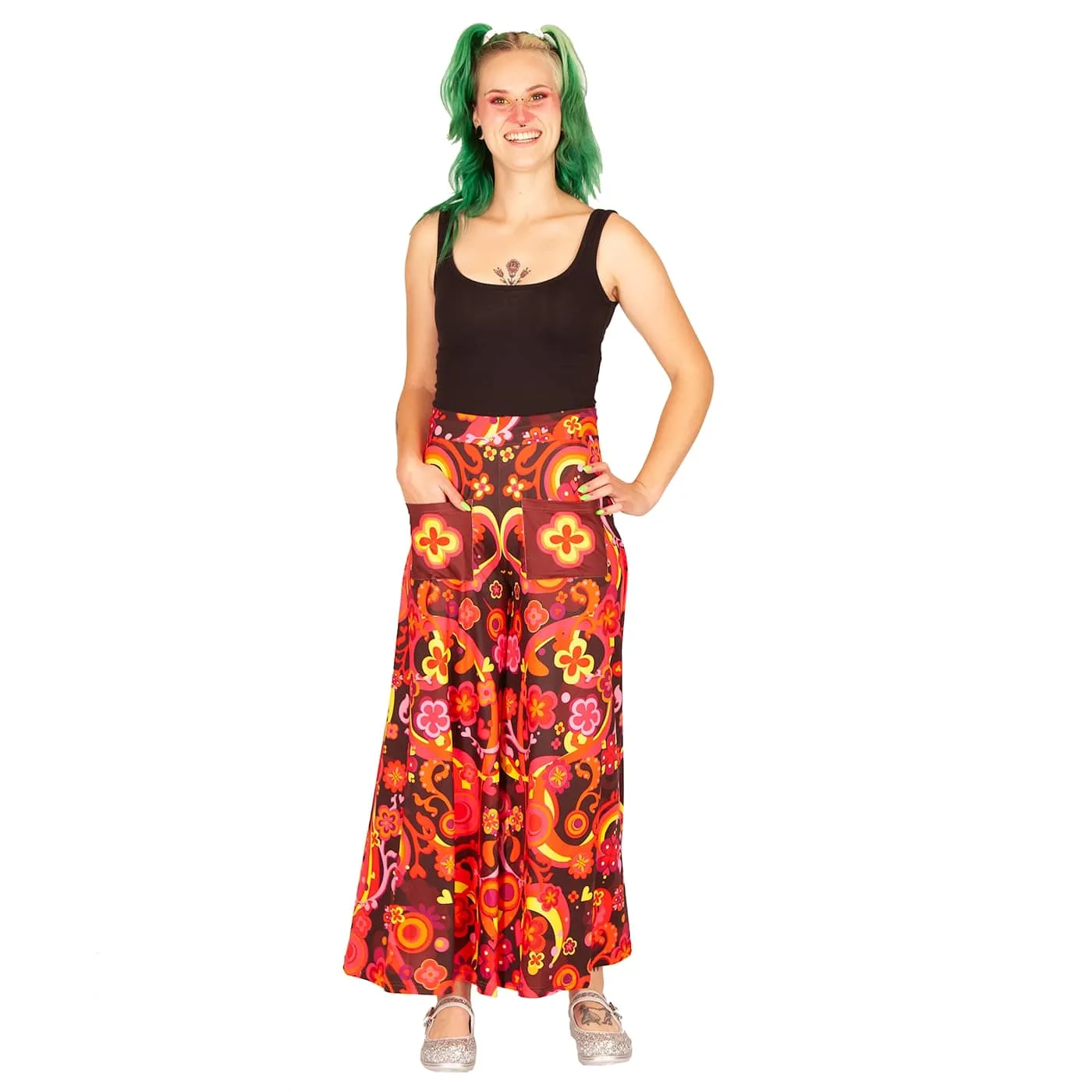 Groovy Days Wide Leg Pants With Pockets