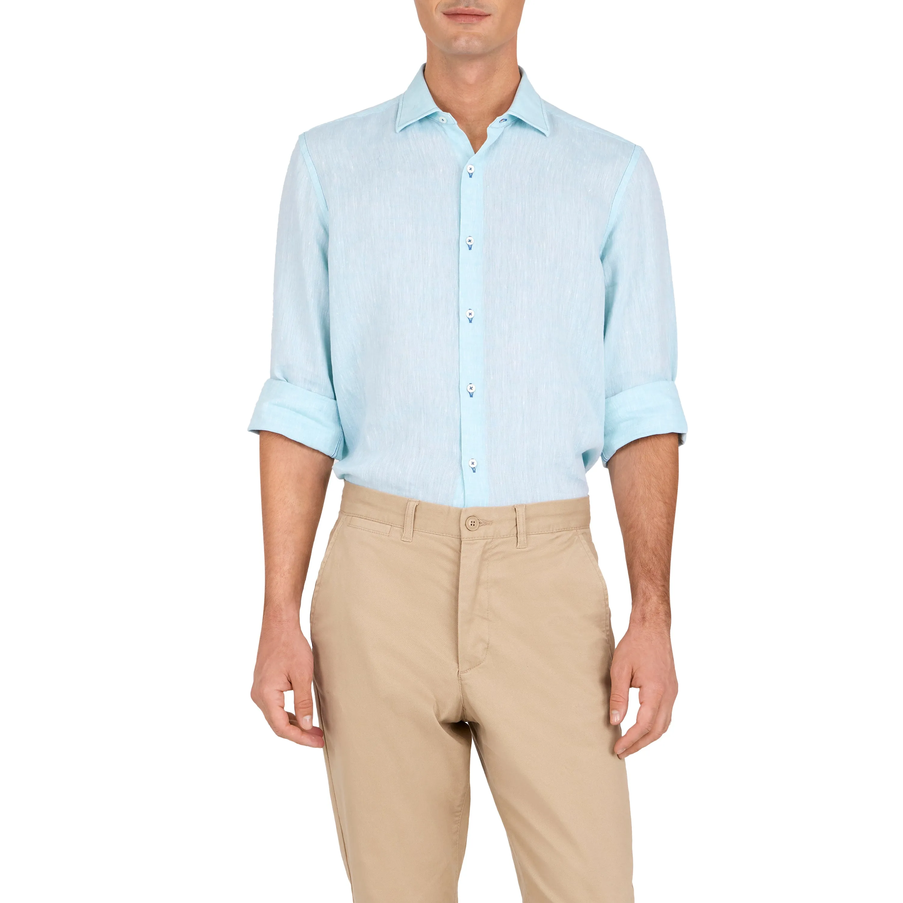 Havana '32 Teal Linen Sport Shirt
