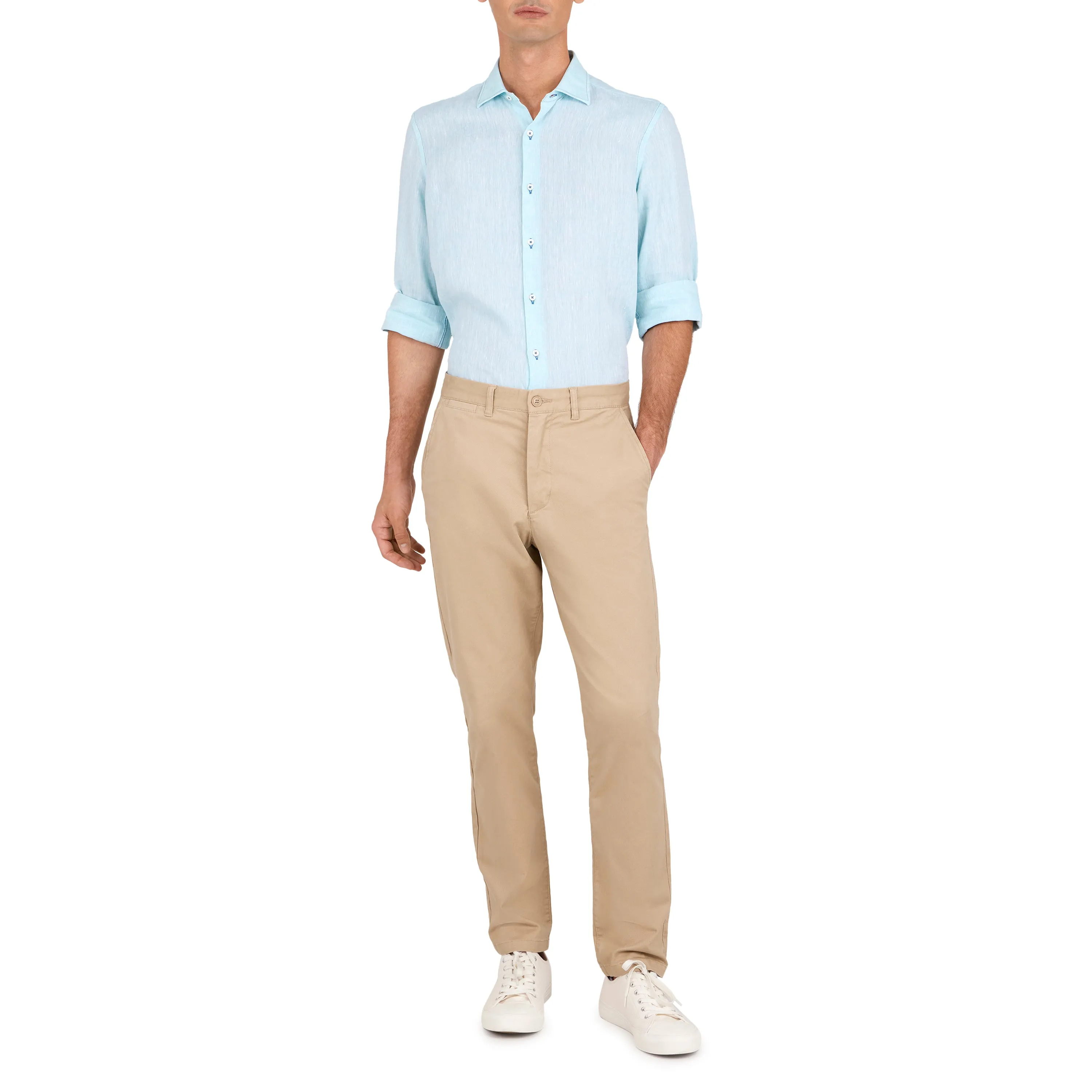 Havana '32 Teal Linen Sport Shirt