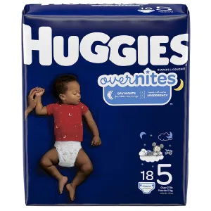Huggies OverNites Diapers, Size 5, Jumbo Pack