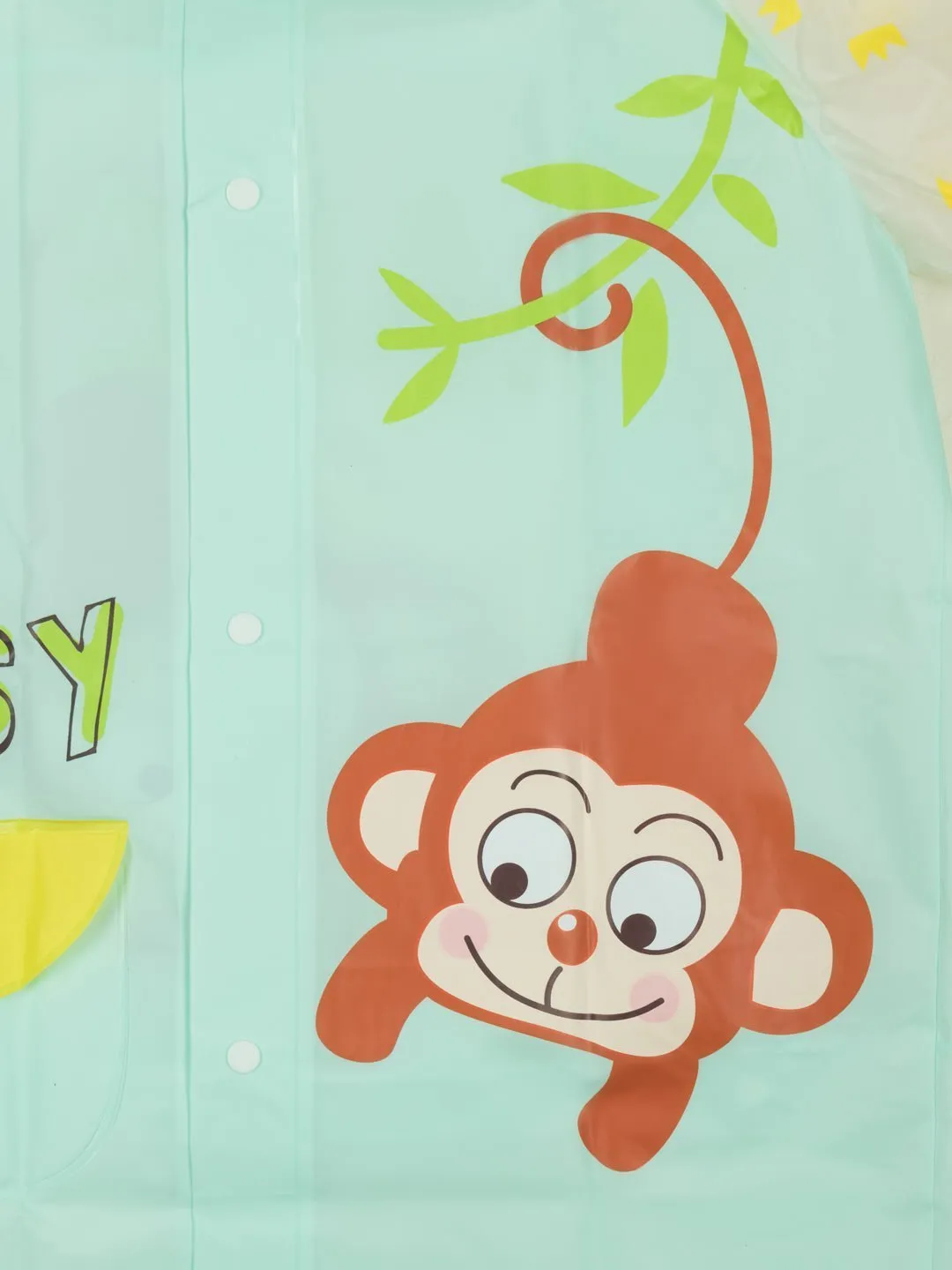 Jungle Jamboree Raincoat with Playful Monkey Design for Boys