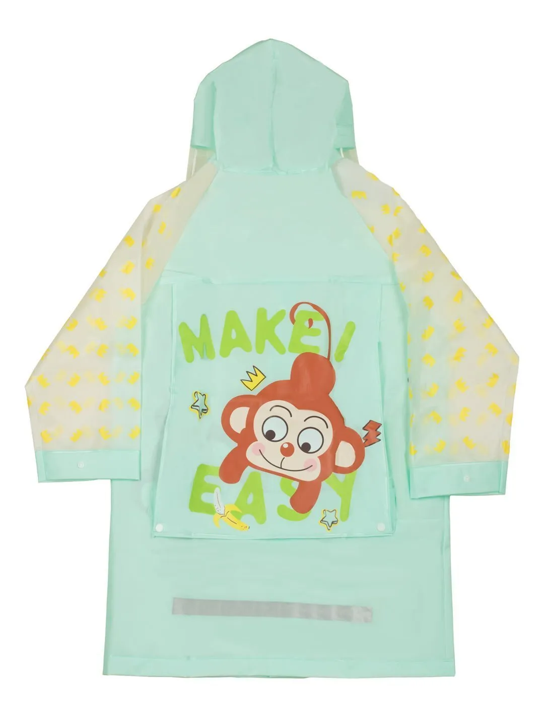Jungle Jamboree Raincoat with Playful Monkey Design for Boys