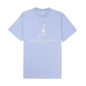 Live Longer Tee 'Periwinkle'