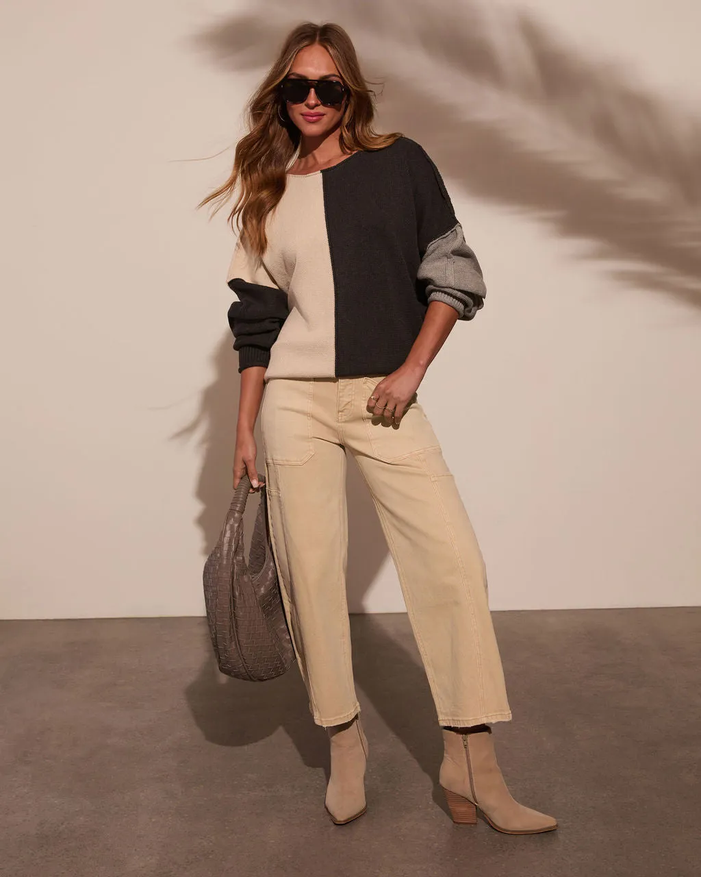 Pure Motion Contrast Lightweight Sweater