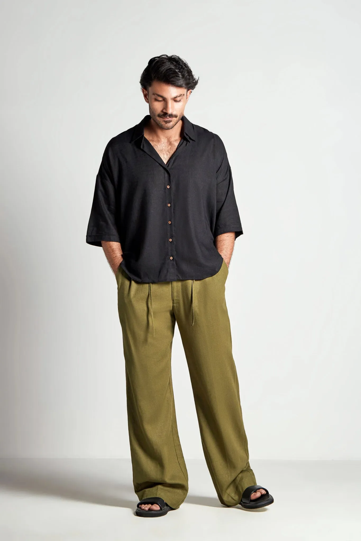 Spinach Straight Pants