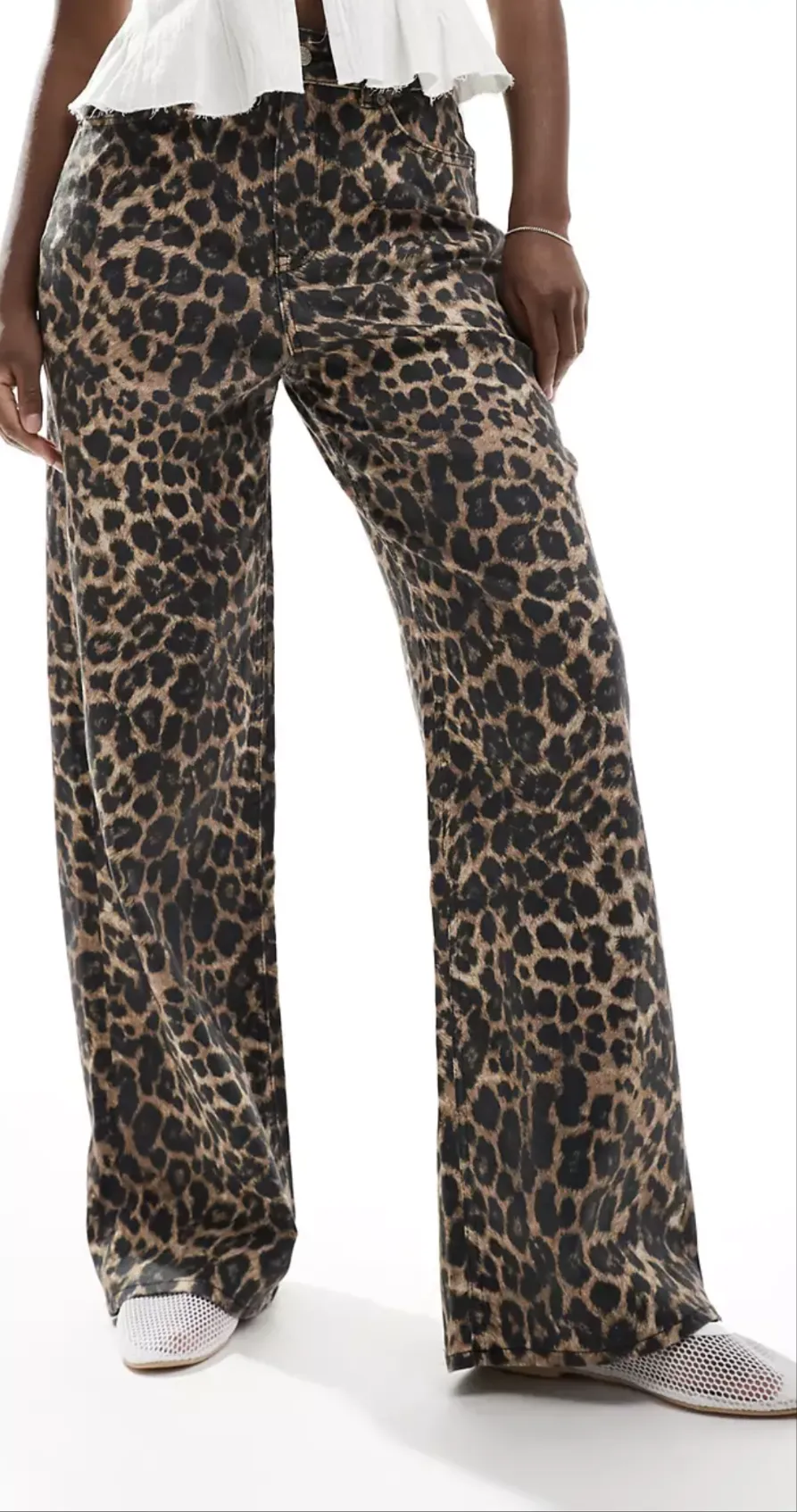 Tokyo Wide Leopard Jeans