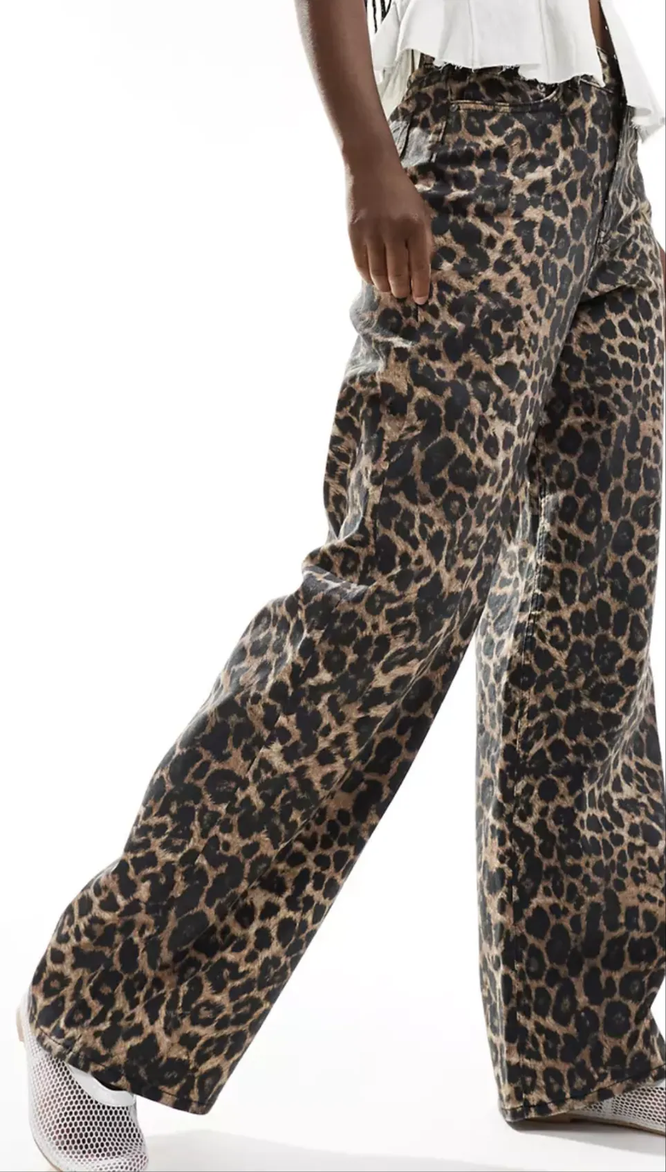 Tokyo Wide Leopard Jeans