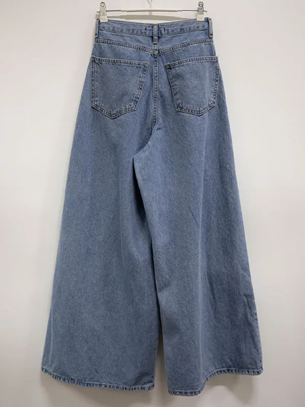 xakxx Urban Blue Wide Leg Jean Pants